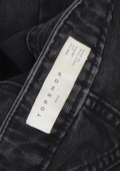 Topshop Women’s Black Mom Jeans Size 10 High Rise