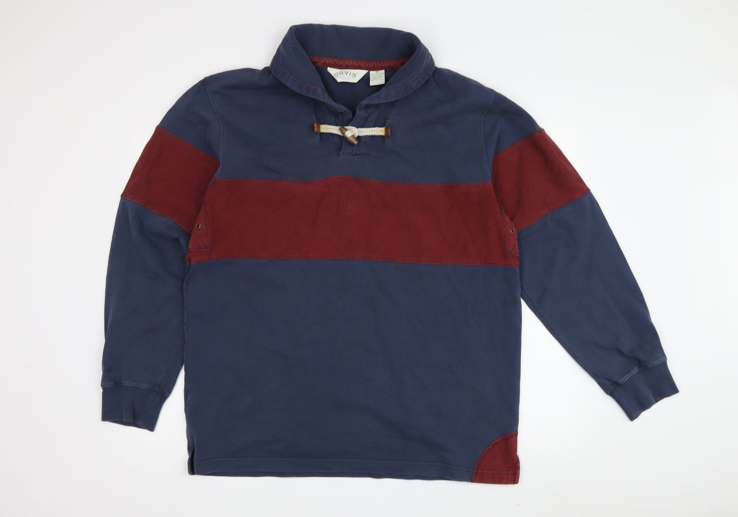 Mens UK Size M Orvis Blue Pullover Sweatshirt