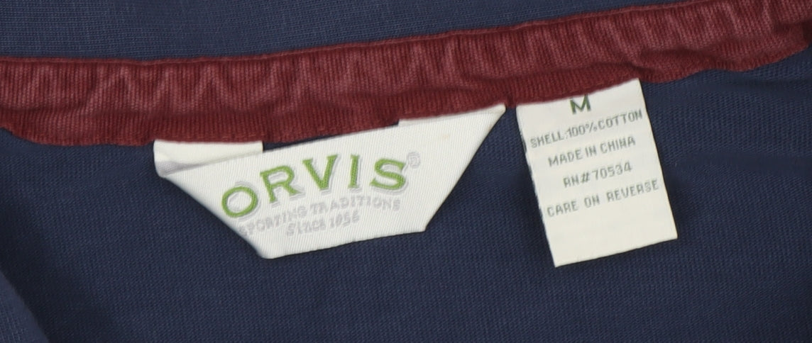 Mens UK Size M Orvis Blue Pullover Sweatshirt
