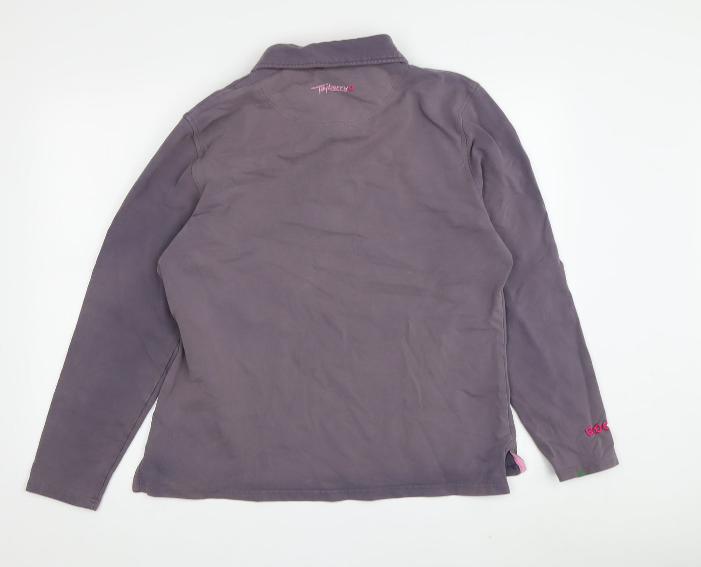 Tayberry Women's Grey Henley Sweatshirt Size 12
