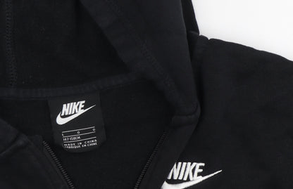 Nike Boys Black Full Zip Hoodie - Size L, Fleece, Casual