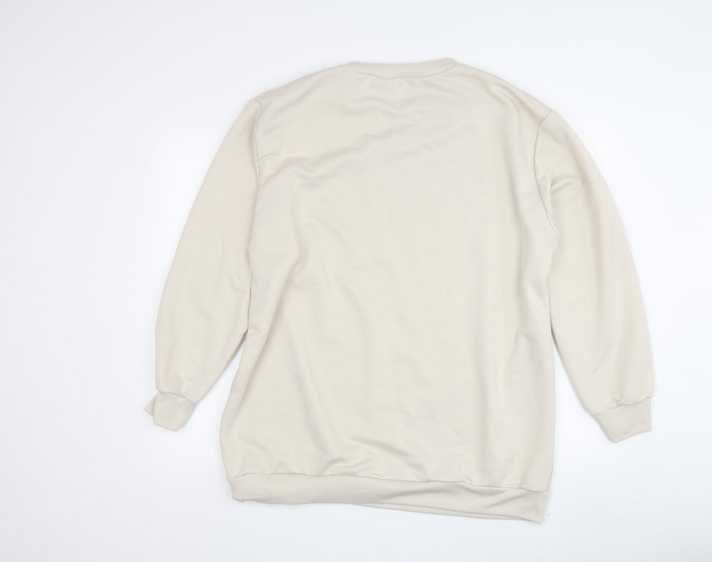 Miss Klass Women Beige Pullover Sweatshirt Size 24