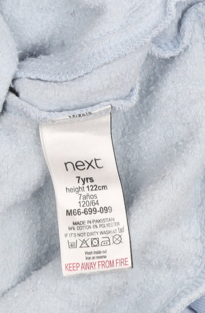Next Boys Blue Full Zip Hoodie - Size 7 Years