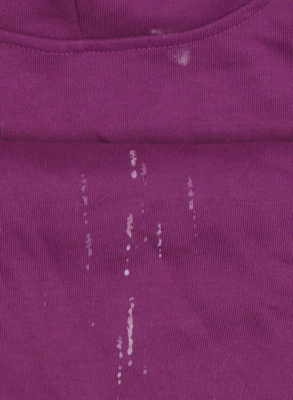 Champion Purple Unisex Hoodie M Logo Pullover