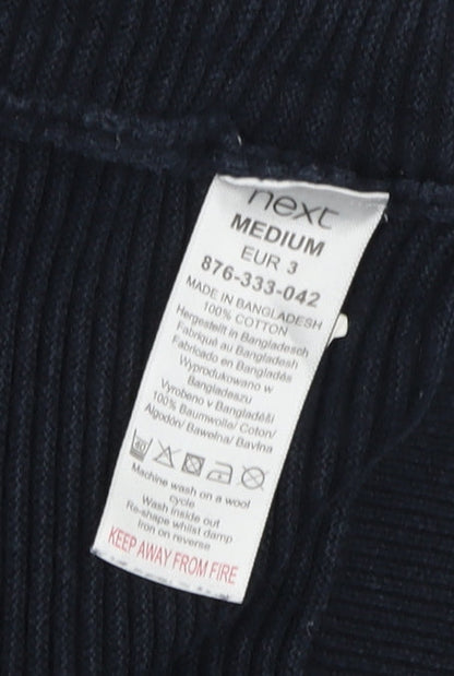 Next Men's Medium Blue Cotton Pullover Jumper