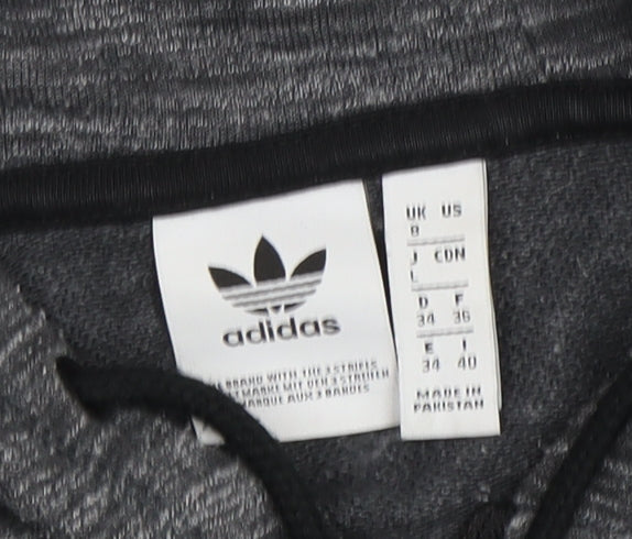 Adidas Boys Grey Full Zip Hoodie Size S