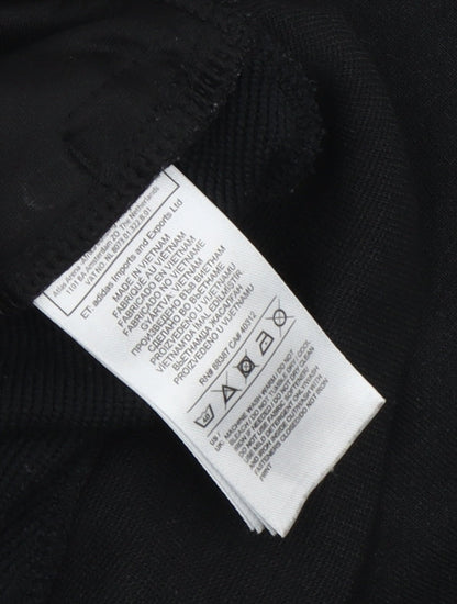 Adidas Unisex Black Full Zip Hoodie Size S Regular Fit