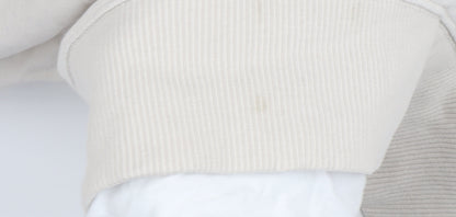 Zara Women's Beige Crew Neck Pullover Sweatshirt M
