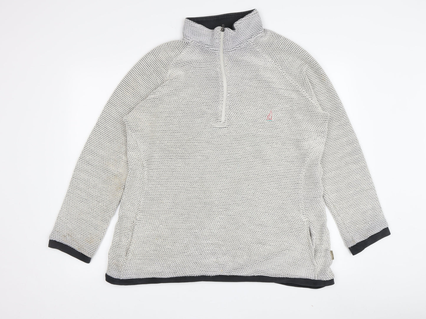 Duck Bay Women's Grey Pullover Sweatshirt, Size 18