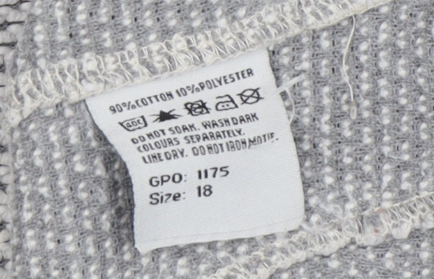 Duck Bay Women's Grey Pullover Sweatshirt, Size 18