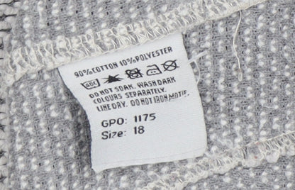 Duck Bay Women's Grey Pullover Sweatshirt, Size 18