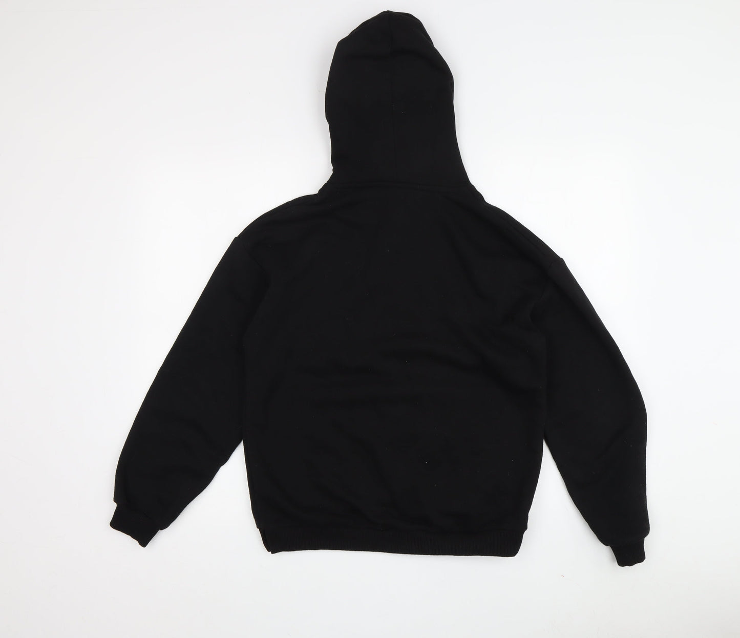 Zara Boys Black Graphic Print Pullover Hoodie Size 14