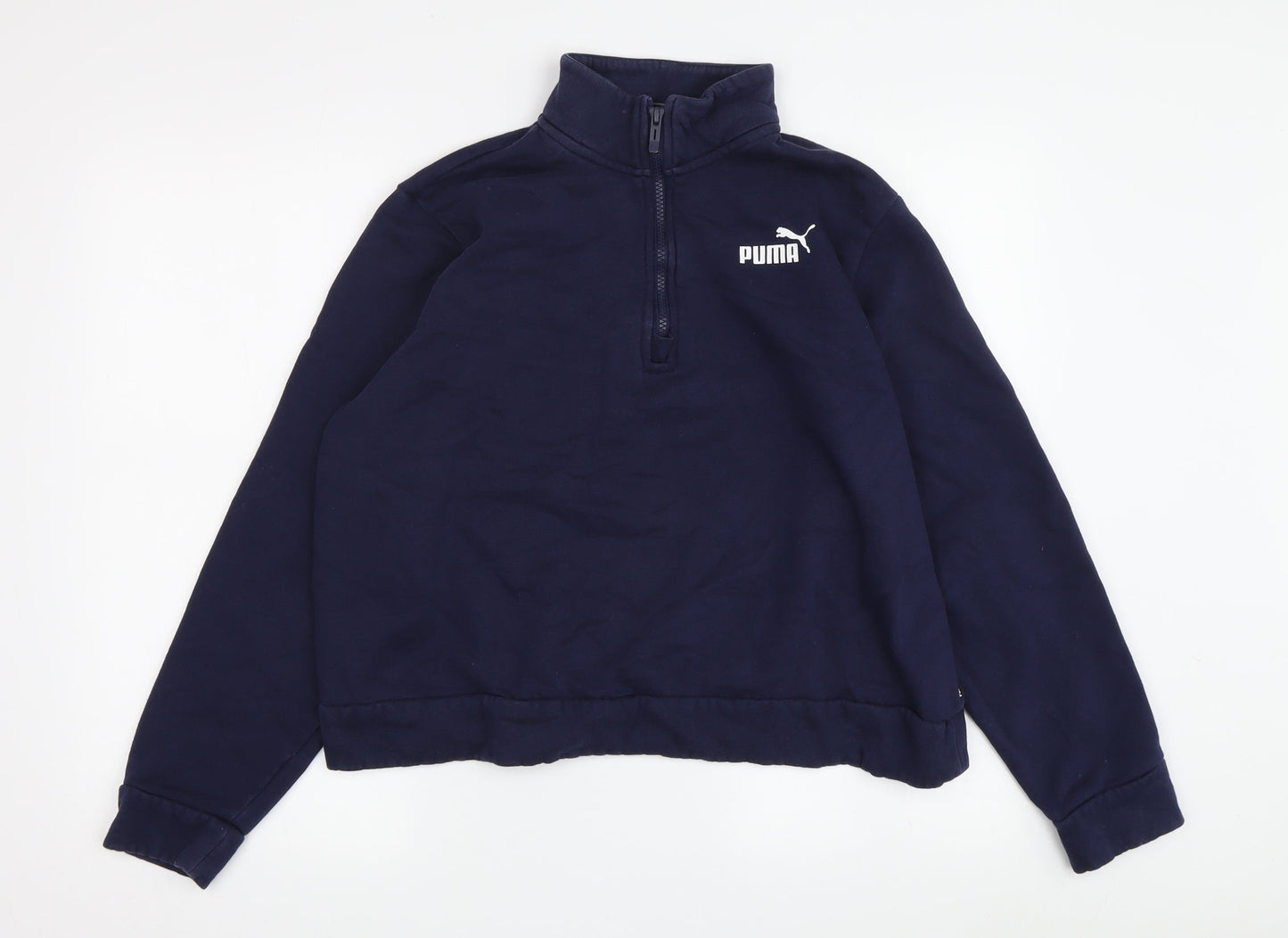 Puma Women's Blue Pullover Sweatshirt L