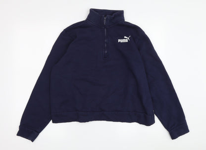 Puma Women's Blue Pullover Sweatshirt L