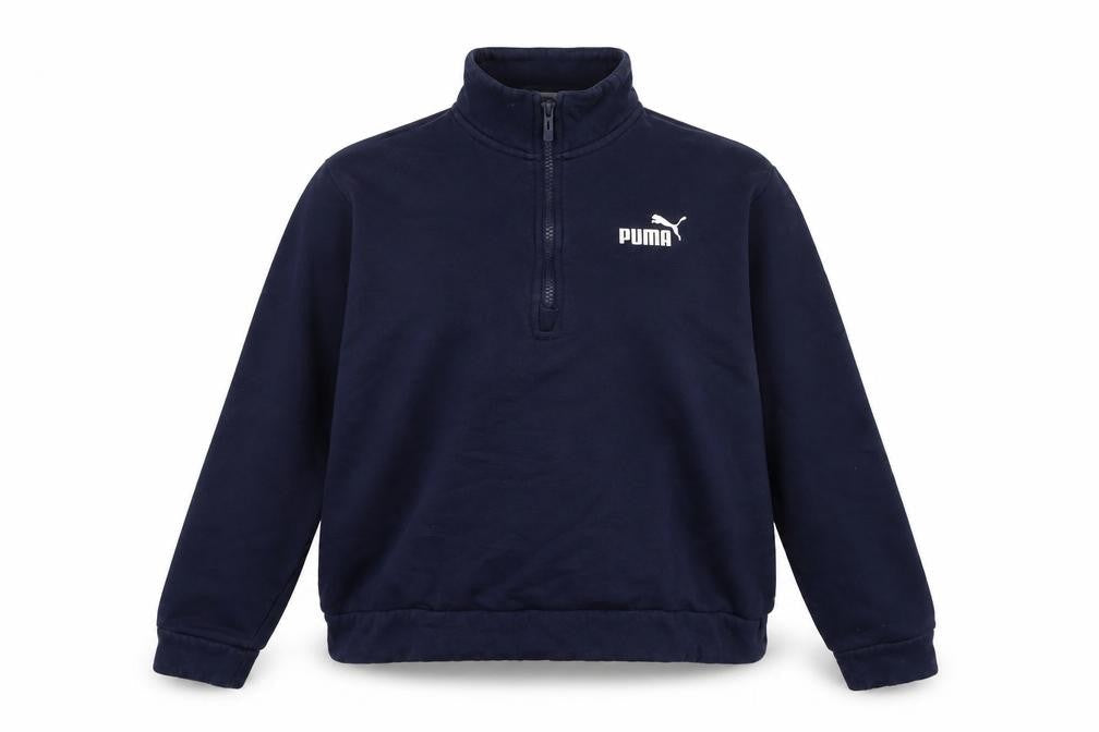 Womens UK Size L PUMA Blue Pullover Sweatshirt