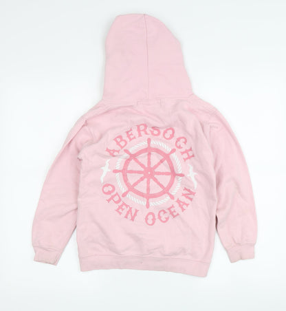 O'Shea Girls Pink Nautical Graphic Hoodie L