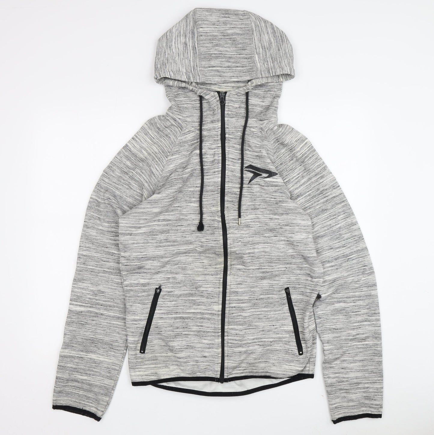 Physiq Apparel Men's S Grey Full Zip Hoodie, Athletic Fit