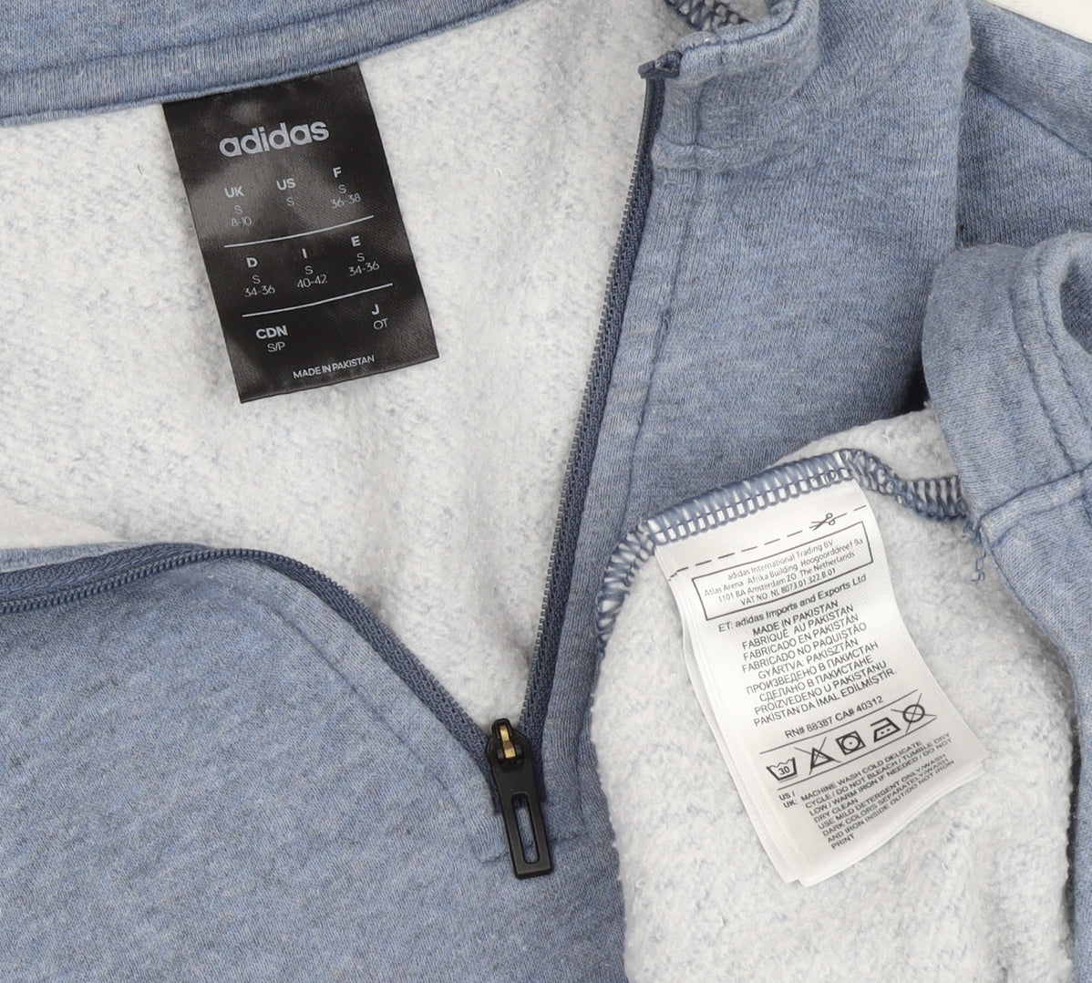 Adidas Unisex Blue Pullover Sweatshirt S