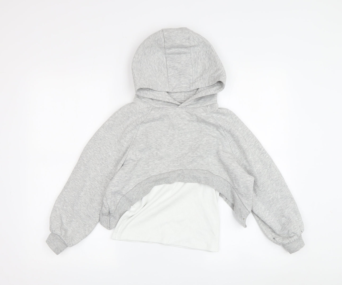 Next Girls Grey Hoodie, 9 Years, Pullover Style