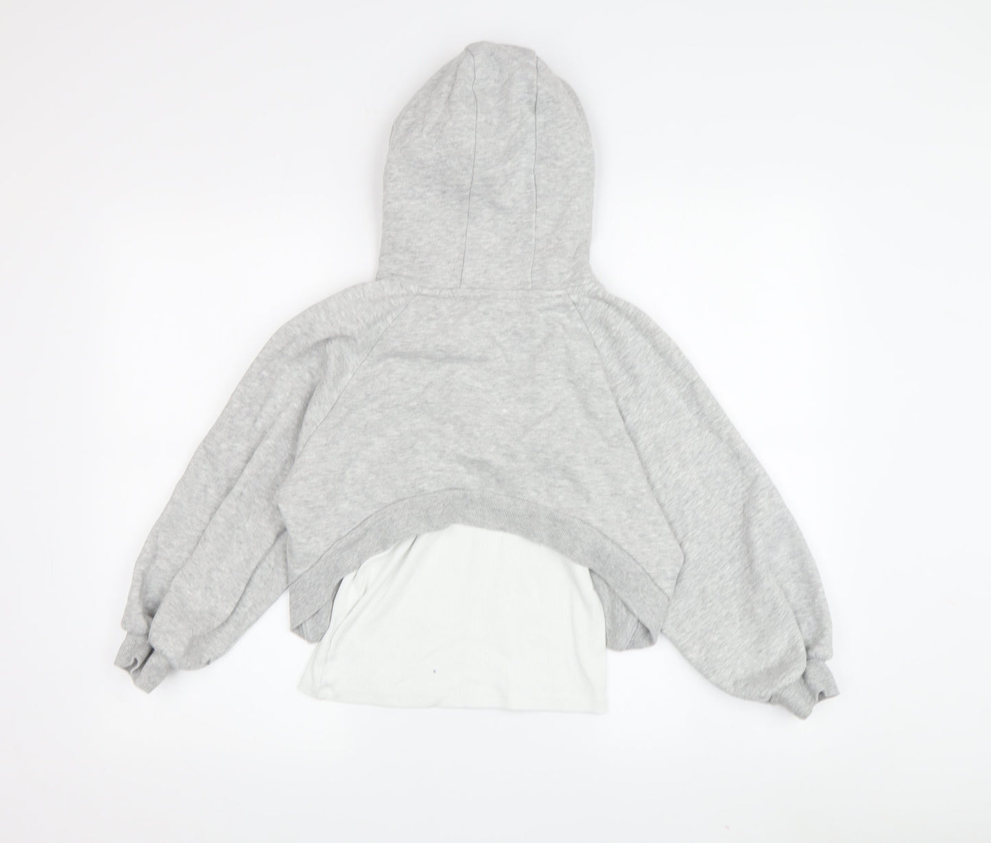 Next Girls Grey Hoodie, 9 Years, Pullover Style