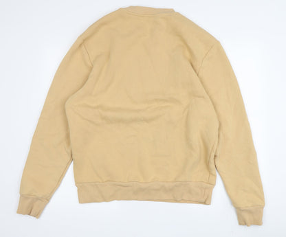 Mens UK Size M River Island Beige Pullover Sweatshirt