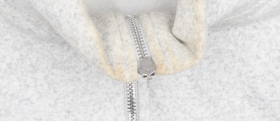 Boohoo Women's Grey Pullover Sweatshirt, S, High Neck, Logo