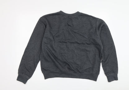 H&M Women’s Grey Pullover Sweatshirt M Regular Crew Neck