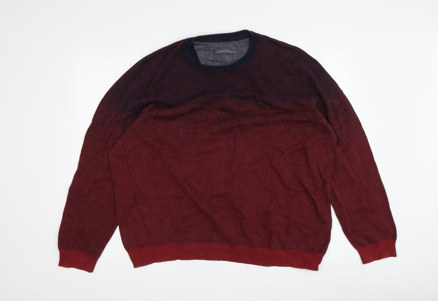 RJR John Rocha Men's XL Red Wool Pullover Jumper