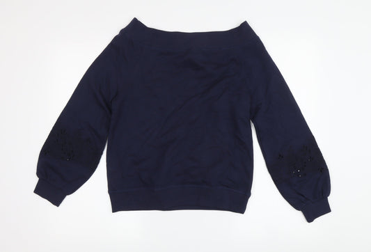 Womens UK Size XS NEXT Blue Pullover Sweatshirt
