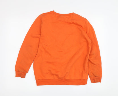 Naruto Boys Orange Anime Graphic Long Pullover Sweatshirt 11-12Y