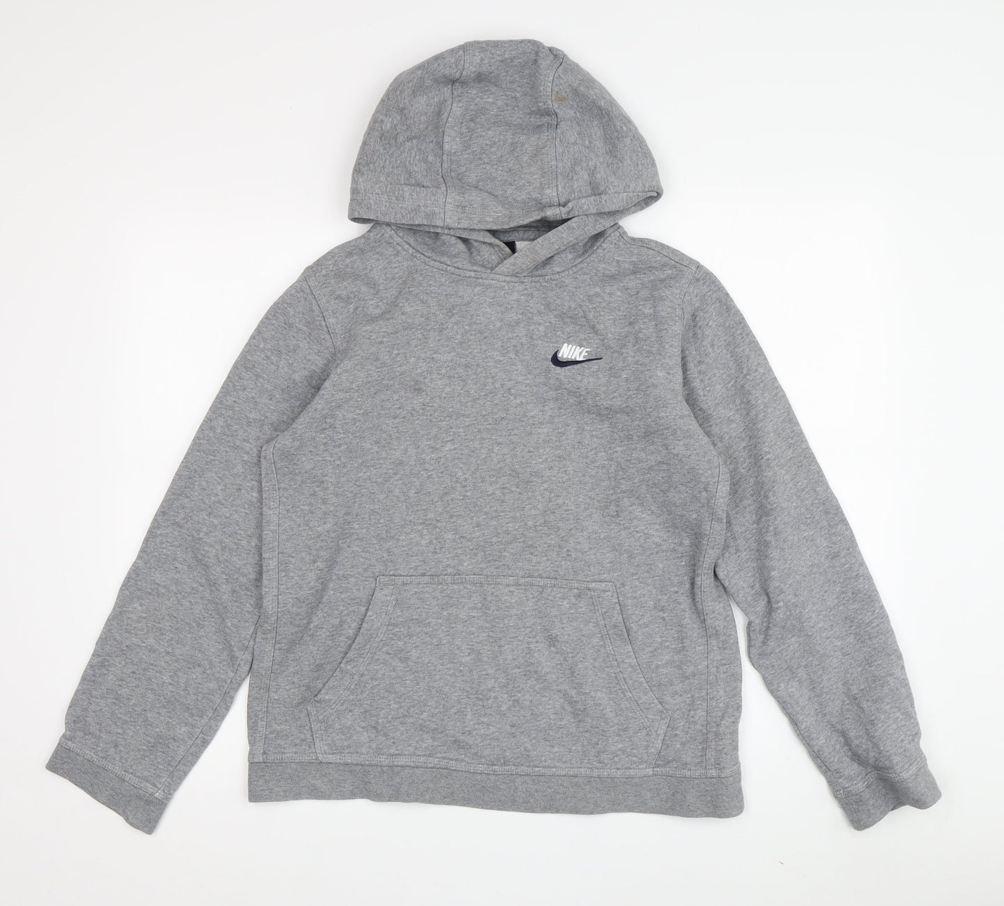 Nike Boys Grey Hoodie XL Pullover, Jersey, Logo Accented