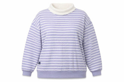 Joules Women's Purple Striped Sweatshirt Size L