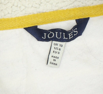 Joules Women's Purple Striped Sweatshirt Size L