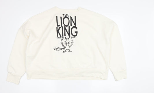 Womens UK Size L Disney Ivory Pullover Sweatshirt