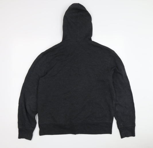 Mens UK Size M Gap Black Full Zip Hoodie