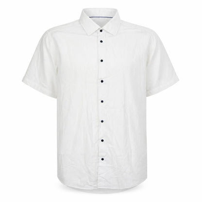 Gino Marcello Men's White XL Button-Up Casual Shirt