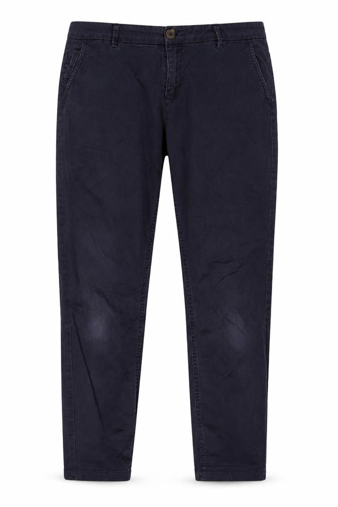 Womens UK Size 10 Fat Face Regular Fit Chino Blue Trousers