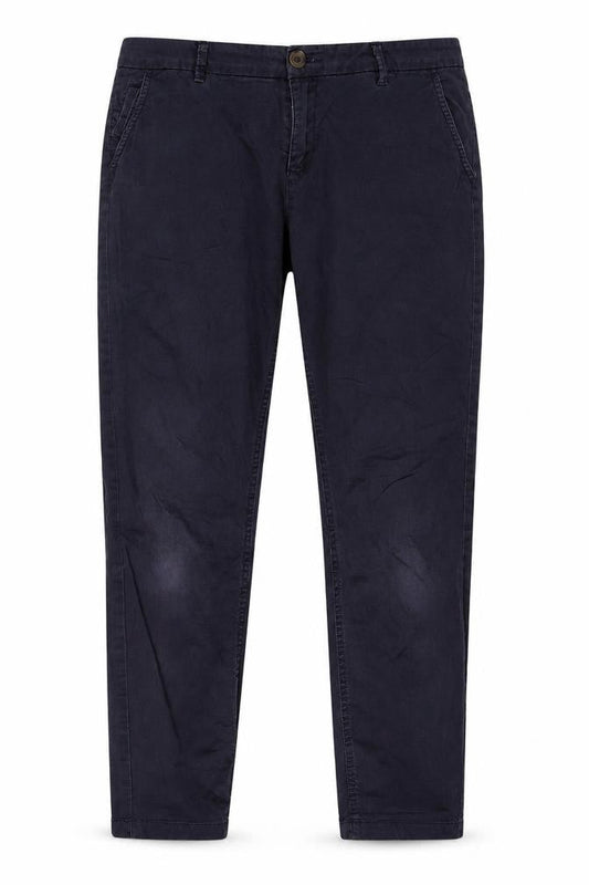 Womens UK Size 10 Fat Face Regular Fit Chino Blue Trousers