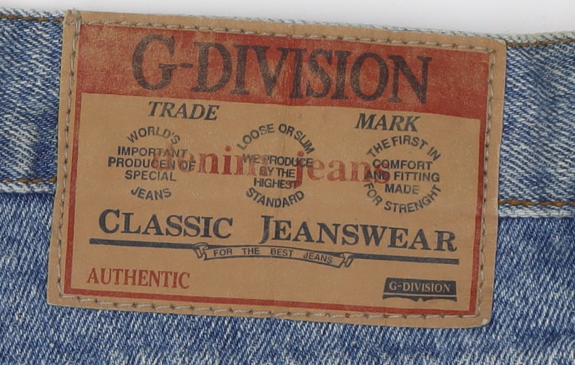 G-Division Men's Blue Straight Jeans Size 44