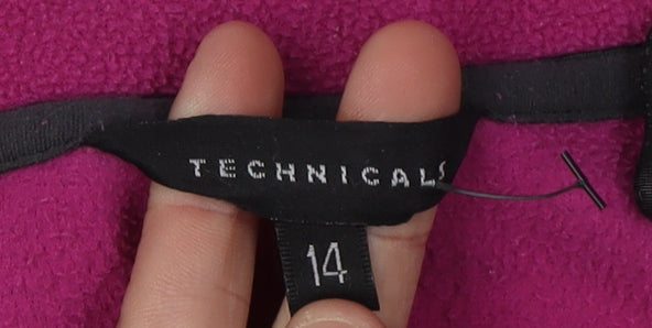 Technicals Women’s Pink Fleece Pullover Hoodie, Size 14