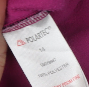 Technicals Women’s Pink Fleece Pullover Hoodie, Size 14