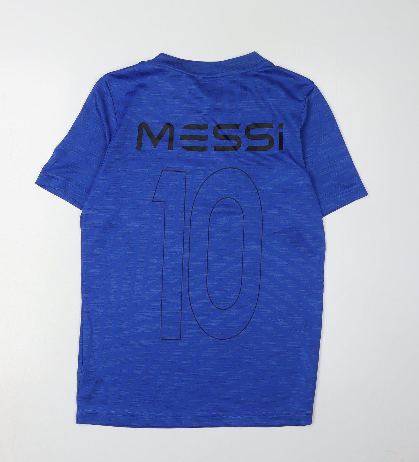 Adidas Boys' Blue Messi Football Jersey T-Shirt Large
