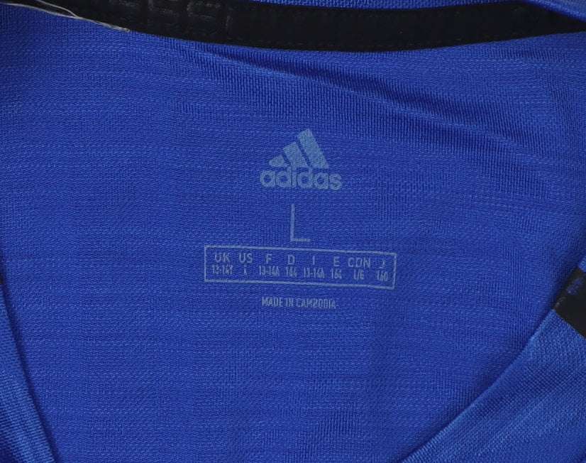 Adidas Boys' Blue Messi Football Jersey T-Shirt Large