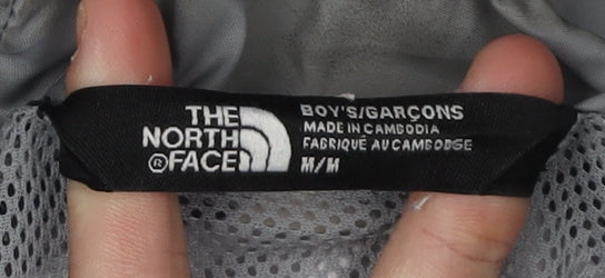 The North Face Boys Blue Rain Coat M - Waterproof Spring Autumn