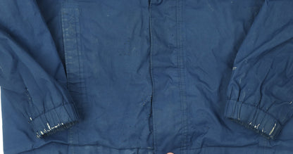 The North Face Boys Blue Rain Coat M - Waterproof Spring Autumn