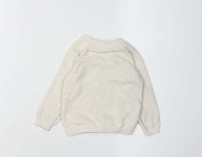 Disney Baby Unisex Beige Pullover Jumper 6-9 Months