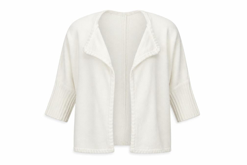 Womens UK Size 2 Karen Millen White Cardigan Jumper