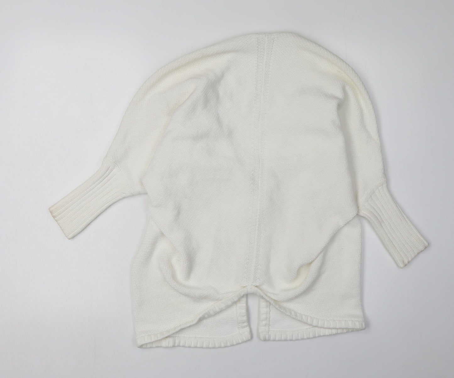 Womens UK Size 2 Karen Millen White Cardigan Jumper