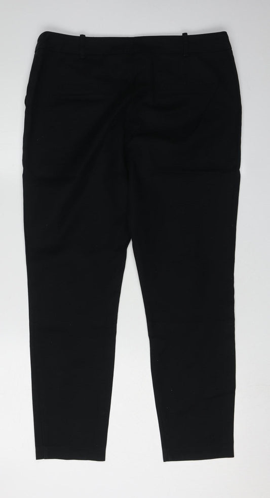 Womens UK Size 14 Redherring Slim Fit Skinny Black Trousers