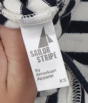 American Apparel Women's Multicoloured Striped Shirt XS
